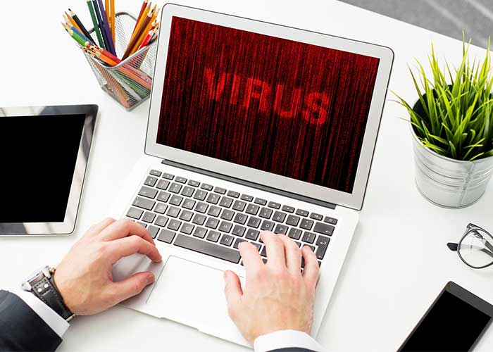 ویروس ها در لپ تاپ